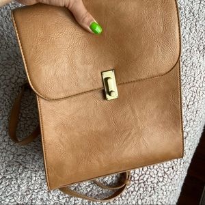 Ginger Leather Backpack
